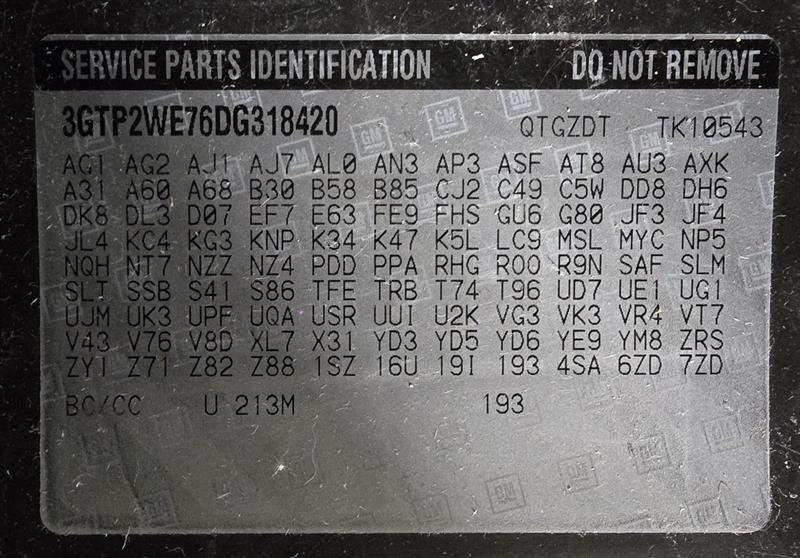Speedometer Cluster MPH US Market Fits 13 SIERRA 1500 PICKUP 573888
