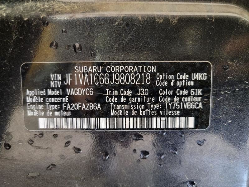 Engine ECM Electronic Control Module 2.0L ID 22765AL000 Fits 18 WRX 55