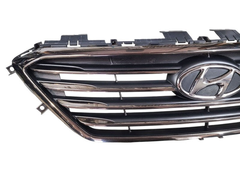 Grille Center Upper 4 Bars Chrome Fits 15-17 SONATA 647406