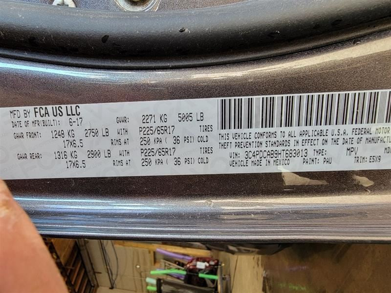 Driver Headlight Quad Halogen Chrome Bezel Fits 09-20 JOURNEY 470881