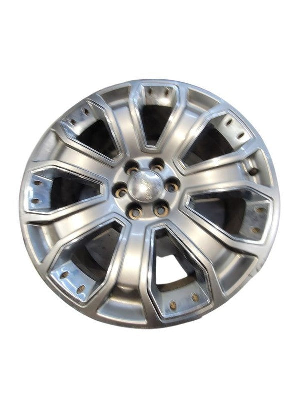 Wheel 22x9 7 Spoke Single Silver With Chrome Inserts Fits 15-20 ESCALA