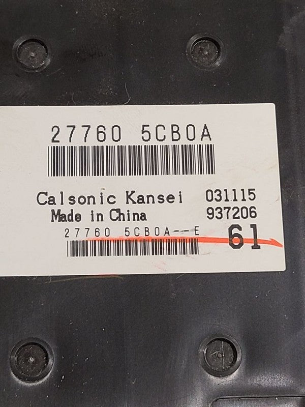 Chassis ECM Temperature Without Heated Seats Fits 16-17 INFINITI Q50 6