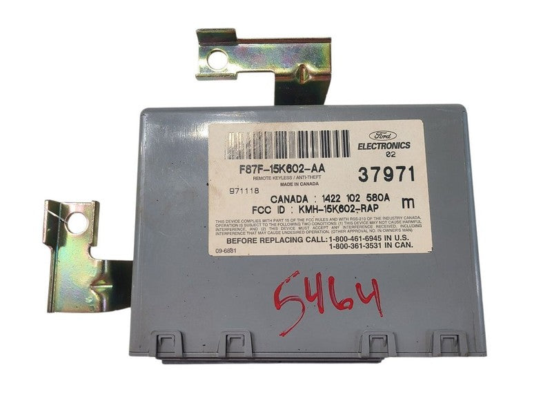 Chassis ECM Theft-locking Theft ID F87F-15K602-AA Fits 98-03 ESCORT 66
