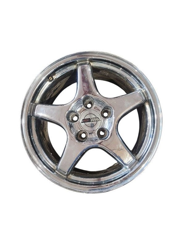 Wheel 17x9-1/2 Rear 5 Spoke Silver Fits 94-96 CORVETTE 669699
