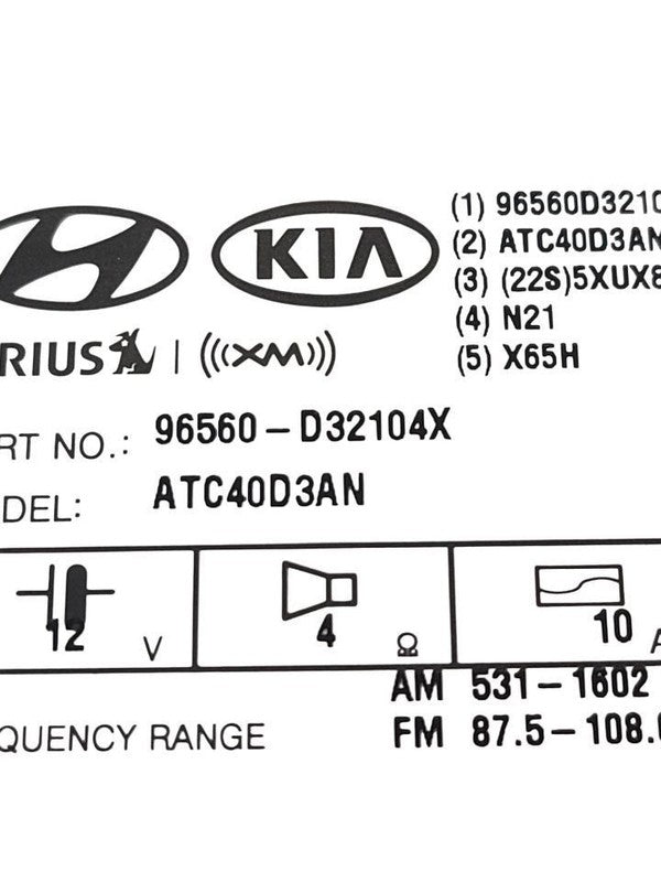 Audio Equipment Radio Audio Assembly With Navigation Fits 16-18 TUCSON