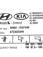 Audio Equipment Radio Audio Assembly With Navigation Fits 16-18 TUCSON