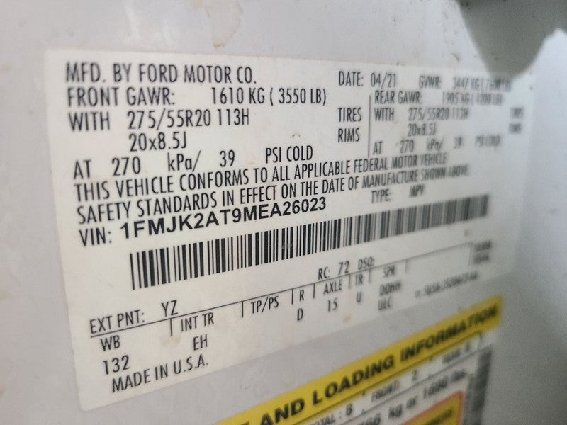EXPEDITON 2021 Transmission Shift 680876