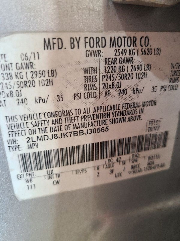 4 Used Tires  245 50 20 GY M+S ASSURANCE 75% 667012