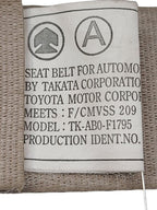 GX470     2003 Seat Belt Rear 606594