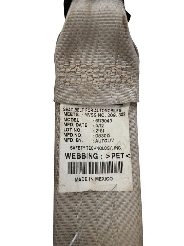 ODYSSEY   2012 Seat Belt Rear 609441
