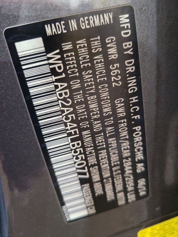 Driver Left Rear Side Door Fits 15-19 PORSCHE MACAN 661443