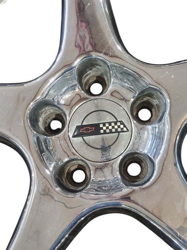 Wheel 17x9-1/2 Rear 5 Spoke Silver Fits 94-96 CORVETTE 669699