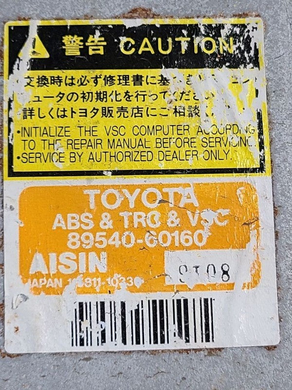 Chassis ECM ABS Left Hand Dash Fits 00-02 LEXUS LX470 632090