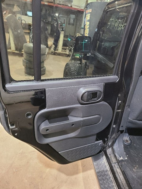 Driver Rear Side Door Full Door Privacy Tint Glass Fits 07-10 WRANGLER