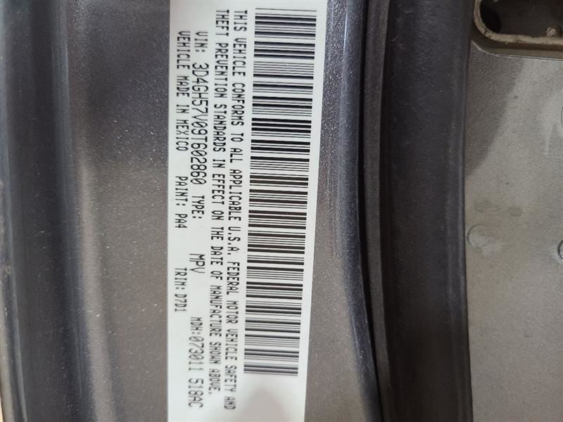Driver Air Bag Driver Wheel Opt Cgw Fits 09-10 JOURNEY 570787