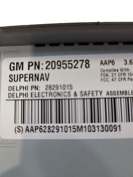 Audio Equipment Radio Opt Gmq Fits 11 AVALANCHE 1500 586287 20955278