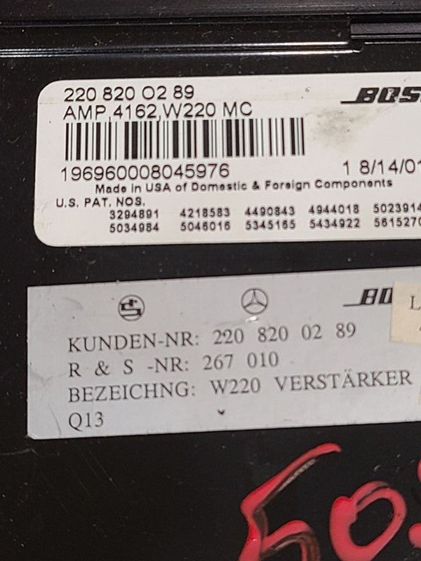 Audio Equipment Radio 220 Type S600 Fits 00-03 MERCEDES S-CLASS 629076