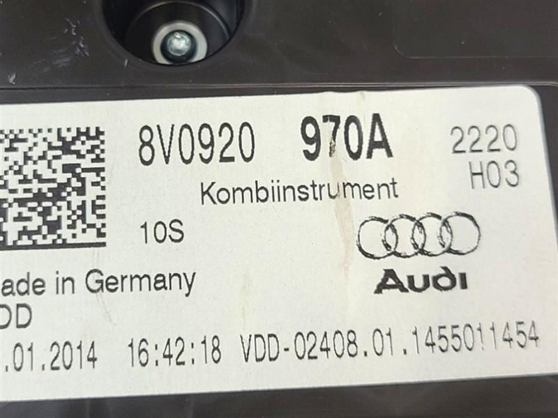 Speedometer Convertible MPH ID 8V0920970A Fits 15-18 AUDI A3 578678