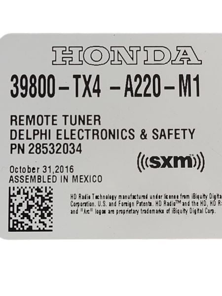 Audio Equipment Radio US Market Satellite Receiver Fits 16-18 RDX 5957
