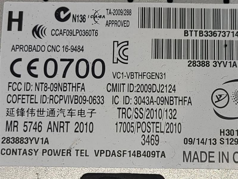 Chassis ECM Communication Bluetooth ID 28388-3YV1A Fits 13-14 JUKE 599