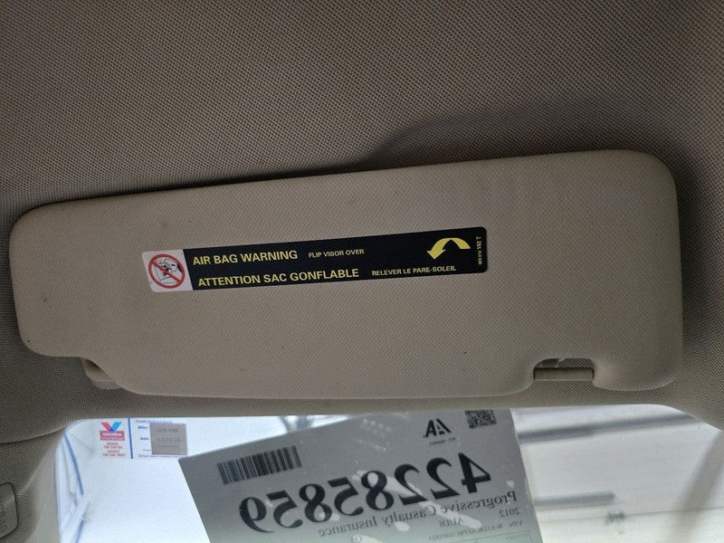 Driver Sun Visor Without Illumination Fits 09-12 AUDI Q5 634703