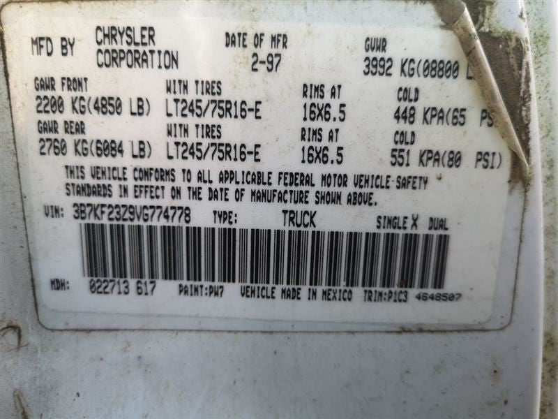 Distributor 8-318 Fits 94-97 DAKOTA 270708