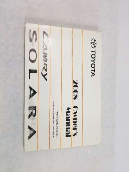 SOLARA    2008 Owners Manual 421307