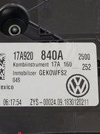 Speedometer Analog Display MPH ID 17A920840 Fits 19 JETTA 599437