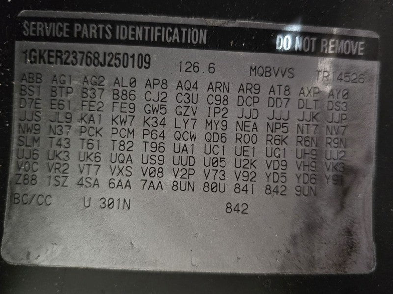 Seat Belt Front Bucket Driver Retractor Fits 07-08 ACADIA 648452