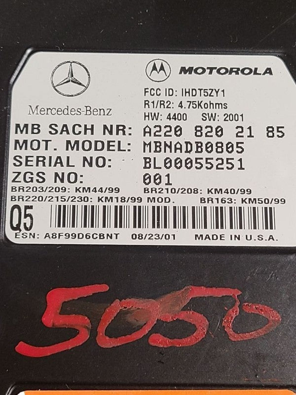 Chassis ECM 230 Type Communication SL65 Fits 03-06 MERCEDES S-CLASS 62