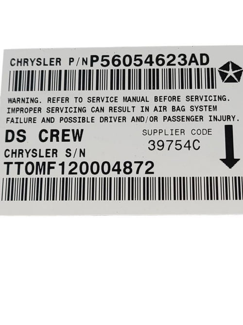 Chassis ECM  Below Console Crew Cab Fits 10-12 DODGE 1500 PICKUP 61490