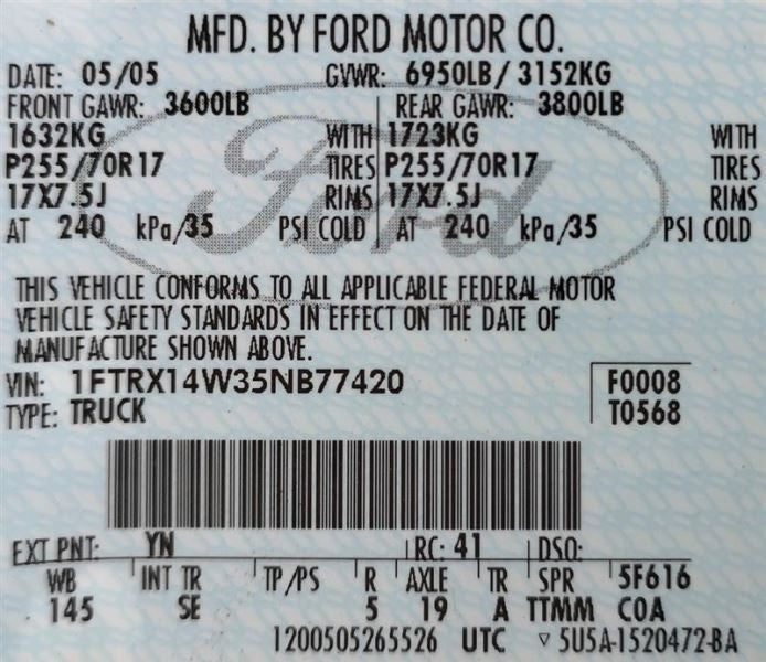 Transfer Case Manual Shift ID 5L34-7A195-AE Fits 04-05 FORD F150 PICKU