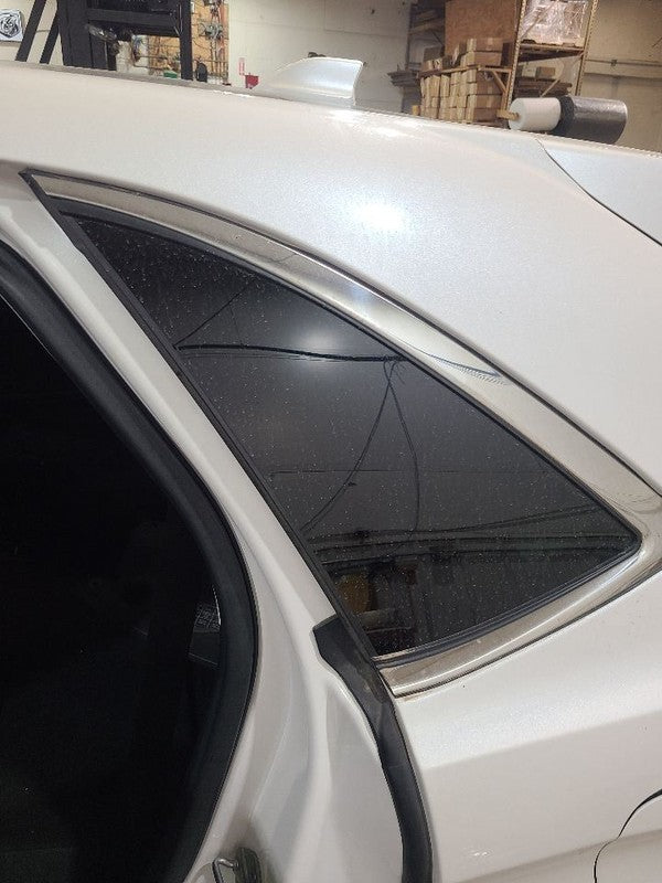 Driver Quarter Glass Privacy Tint Chrome Moulding Fits 15-24 EDGE 6491