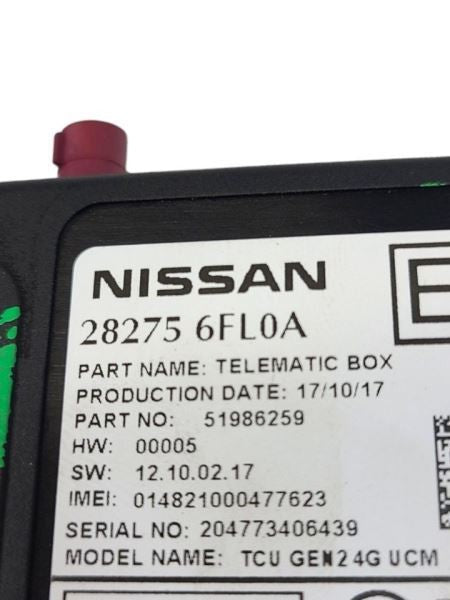 ROGUE     2018 Transceiver Telematics Control Module 282756FL0A ECM 58