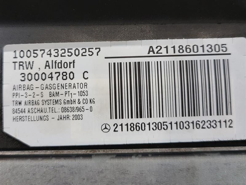 Air Bag 211 Type Sedan E350 Front Passenger Fits 03-06 MERCEDES E-CLAS