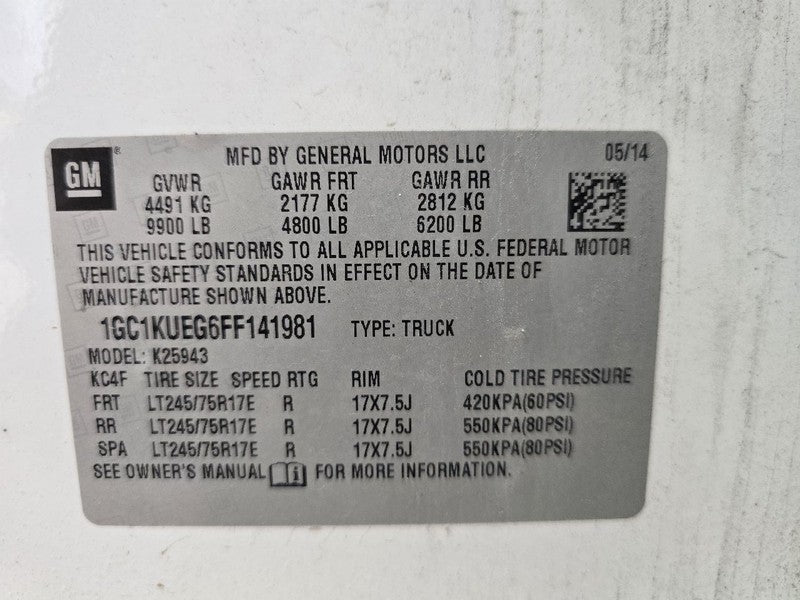 Steering Column Shift Tilt Opt N33 Fits 15-19 SIERRA 2500 PICKUP 62719