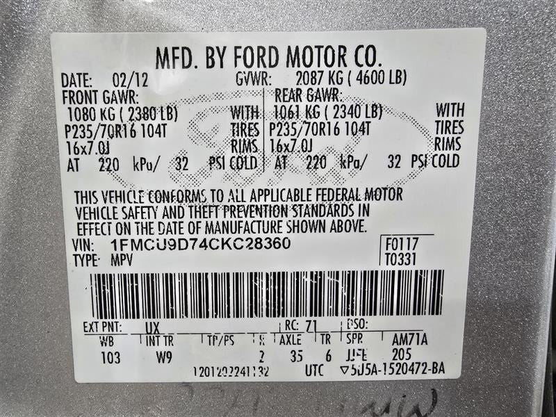 Engine ECM Electronic Control Module 2.5L VIN 7 8th Digit Fits 12 ESCA
