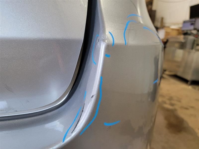 Rear Bumper Without Rear Park Assist Fits 14-19 HIGHLANDER 558164