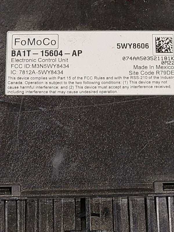 MKX       2011 Chassis ECM 633546