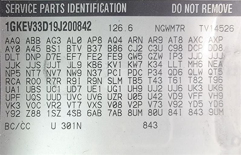 Audio Equipment Radio Opt Uzr ID 25975939 Fits 09 ACADIA 589876 207927