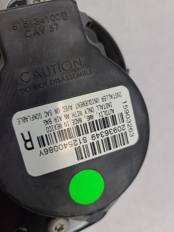 Seat Belt Front VIN J 11th Digit Limited Bucket Fits 11-17 ACADIA 6055