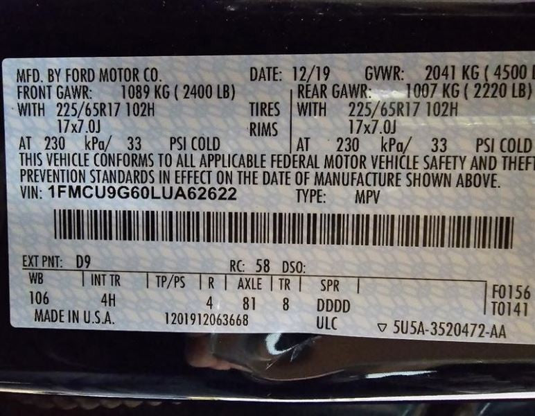Passenger Side View Mirror With Heated Fits 20 ESCAPE 593558