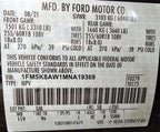 Passenger Right Air Bag Passenger Dash Fits 20 AVIATOR 591853