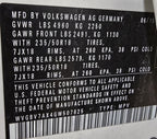 Passenger Right Front Door Electric Fits 09-17 TIGUAN 610985