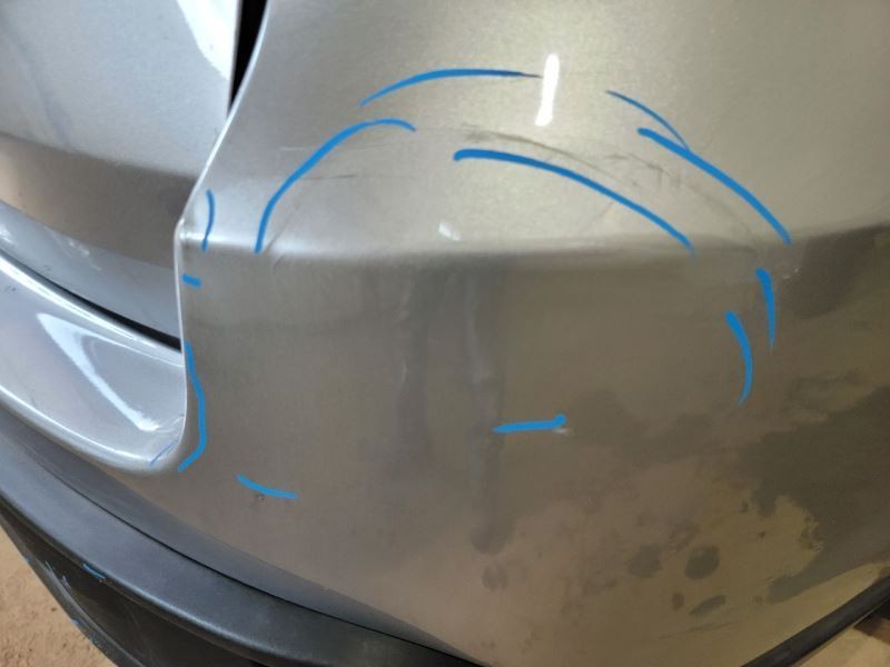 Rear Bumper Without Rear Park Assist Fits 14-19 HIGHLANDER 558164
