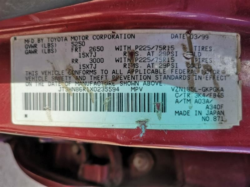 Passenger Dash Fits 98-00 4 RUNNER 269153