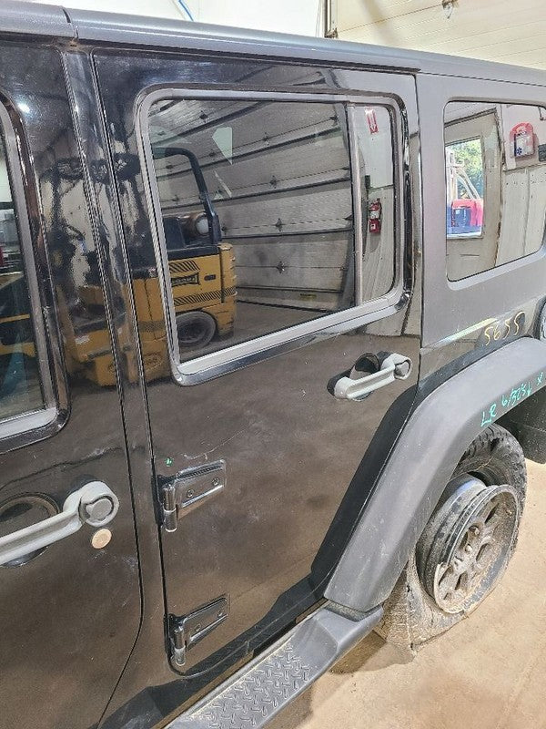 Driver Rear Side Door Full Door Privacy Tint Glass Fits 07-10 WRANGLER