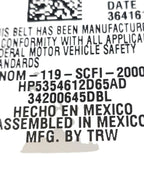 Seat Belt Front Bucket Driver Retractor Fits 17-20 MKZ 665923