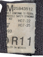 SILVRDO25 2011 Seat Belt Rear 610168