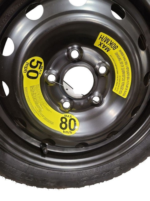 Wheel 15x4 Steel Compact Spare Black Fits 11-23 ELANTRA 665278